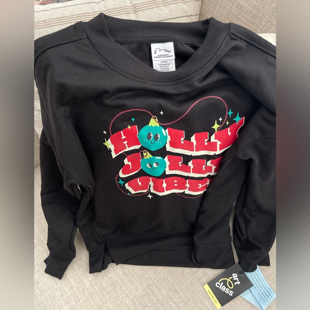 Black Holly Jolly Vibes Sweatshirt